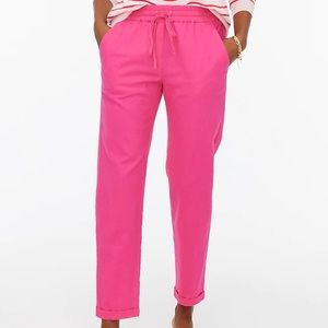 J.Crew hot pink drawstring pants